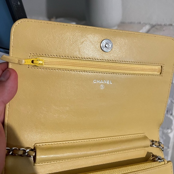 CHANEL RARE Crystal Boy Wallet on Chain (yellow) - Picture 14 of 17
